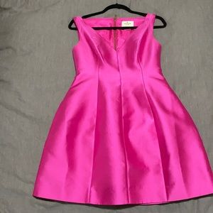 Hot pink mini dress